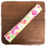 【再販】 水筒肩ひもカバー＊リボンちょうちょ×ピンクチェック