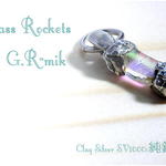 虹色の鍾石：クレイシルバー ペンダントトップ