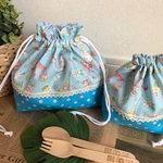 お弁当袋＆コップ袋～エッフェル塔のティータイムB～