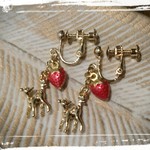 【NEW】ミニいちごバンビ イヤリング/ピアス