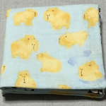 カピバラ.パンダ柄.ガーゼハンカチ