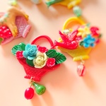 💐花かごのブローチ💐5種類