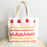 内布も可愛い ストロベリーケーキ♡トートバッグ