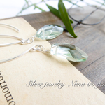 ＊再販＊silver green amethyst pierce