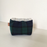 tartan check バネポーチ