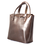 本革 トートバッグ 大 焦げ茶　Leather tote back dark brown 