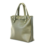 在庫限　本革 トートバッグ　大 モスグリーン　Moss green leather tote bag