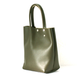 在庫限　本革ハンドバッグ　モスグリーン　Hand bag moss green lather 