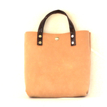 床革 ランチバッグ  取手 茶色　Leather lunch bag  