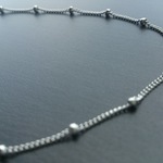 simple☆小粒玉のロングチェーンネックレス