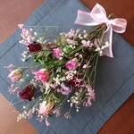 ドライフラワースワッグ バラ60