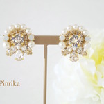 結婚式にオススメ・shine brilliantly earring/pierce・クリア