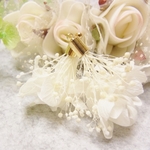 カスミ草 紫陽花 プリザーブドフラワー タッセル加工パーツ　Ｗホワイト