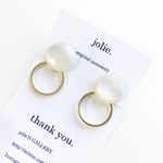 Winter White 2way✴︎リングピアス/イヤリング