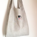 roi-ma-ma様オーダー品☆犬と猫の手刺繍のバック