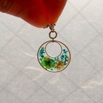 ドライフラワーのピアス 