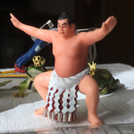 お相撲さんブローチ