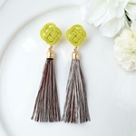 ◌NANOHANA◌京色金糸雀◌タッセルピアス/イヤリング