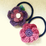 ♪感謝セール♪送料無料♪　ニットのお花のヘアゴム Ｂセット