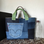 sowelu2015様専用 デニムパッチ tote bag m185