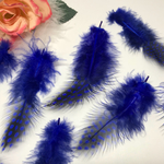 フェザー 羽根 カン付き フェザーパーツ ホロホロ鳥