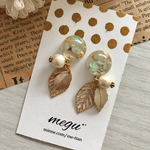春カラー✱リーフピアス