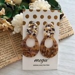 【再販】✩ブラウンドロップパーツ✱レジンピアス