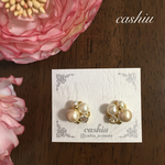 パールビジュー(ゴールド) ピアス/イヤリング