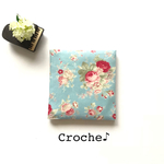 ハンカチみたい♪サニタリーケース♡クラシカルフラワー/ブルー