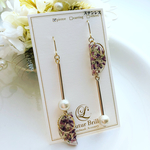 hana_plus様専用☆flower halfmoon pierce 