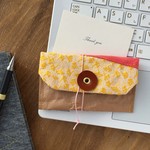 米袋の名刺入れ（畳のヘリ×レッド）