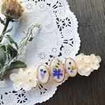 spring garden バレッタ 白