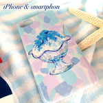 【各種対応】かき氷柄iPhoneスマホハードケース