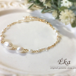 14kgf*淡水パール*グラデーションブレスレット