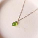 特価☆ペリドットのひと粒ネックレス