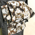 ●お羊屋ゴブラン織り猫柄作り帯新品