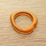 ウッドリング　Ｈｅａｒｔ-ｓｈａｐｅ　木の指輪