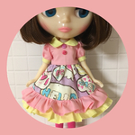 2段フリルワンピース&ニーハイソックス♡pink