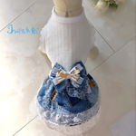 サイズ制限有☆2着限定再販☆【犬服】デニム風ワンピース👗