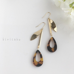 べっこうしずくピアス/イヤリング