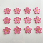  【ワッペン】さくら 12枚セット●ハンドメイド/刺しゅう/入園準備★きらりぼん