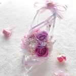 【再販】プリザーブドフラワー ガラスの靴  ギフト プレゼント シンデレラの靴 バラ 桜 蝶  春 プリンセス お姫様 誕生日/記念日/母の日/卒業/入学 祝いなど