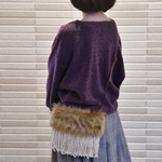 ファー＆フリンジのショルダーバッグ（受注製作）