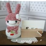 うさぎ雪だるまちゃんのメモスタンド