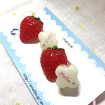 いちごのヘアゴム♡