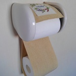 ハーブ刺繍のトイレットペーパーホルダーカバー