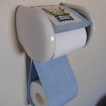 ハーブ刺繍のトイレットペーパーホルダーカバー