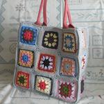 ＊＊chanyume様専用＊＊＜コットン糸＞モチーフつなぎのバッグ（グレー系）