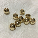 ＣＣＢビーズ８粒(10mm)ゴールド