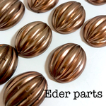 【4個】German vintage almond cabochon